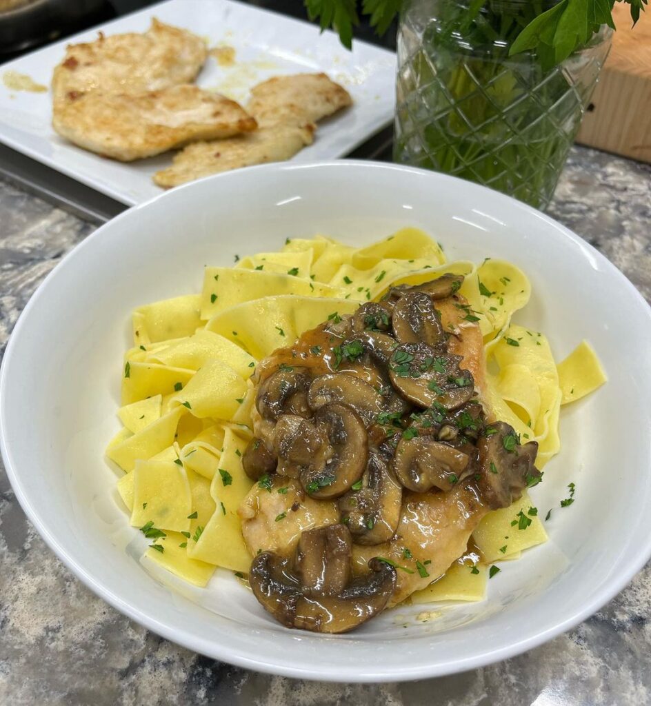 Chicken Marsala & Quick Tiramisu – Brigitte Cooks